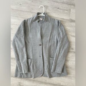 J. Crew gray sweater blazer